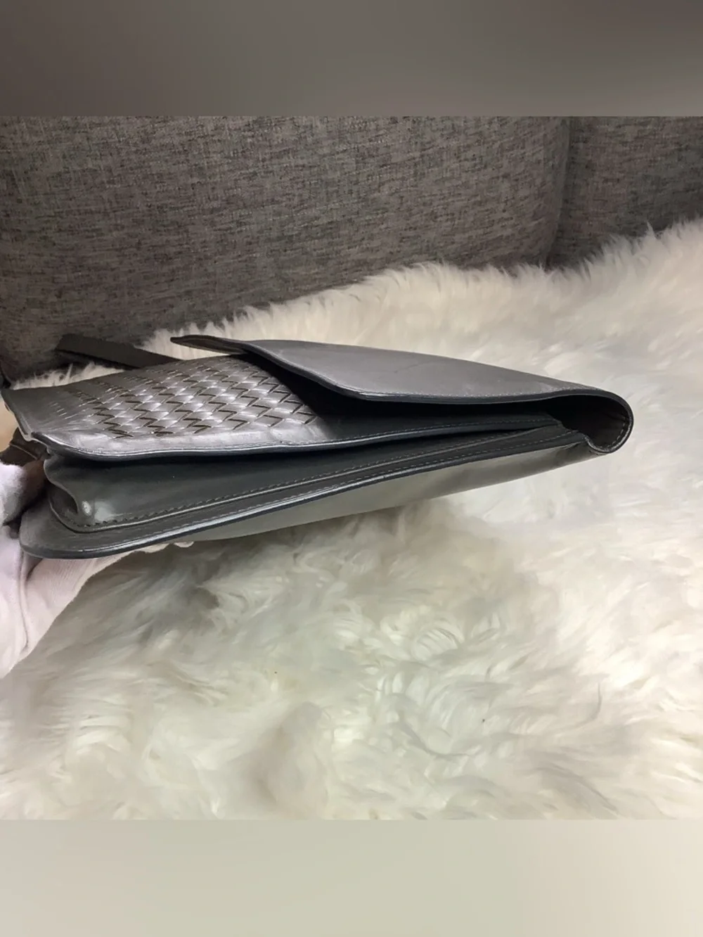 Bottega Veneta Intrecciato Clutch Leather Pouch Italy
